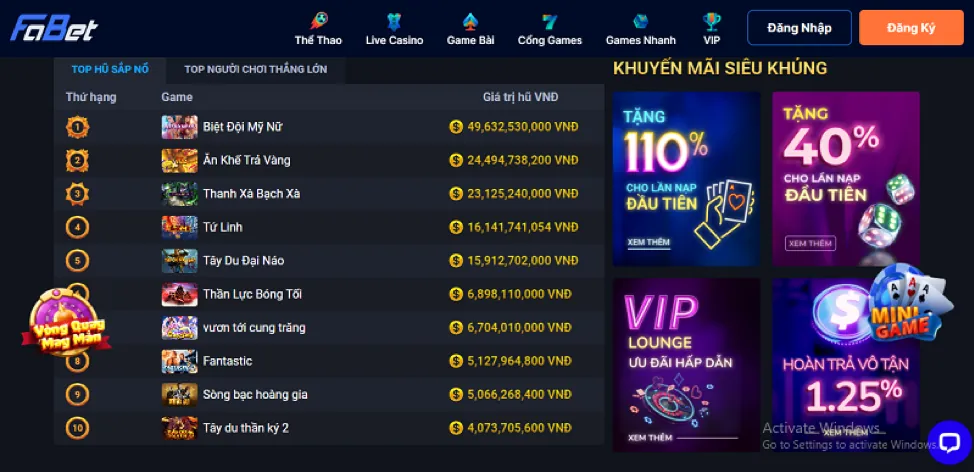 Thưởng nạp lại hàng ngày 79win